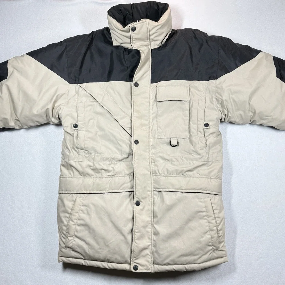 Bear Force Reversible Parka Mens M Insulated Winter Coat Utility‎ Colorblock